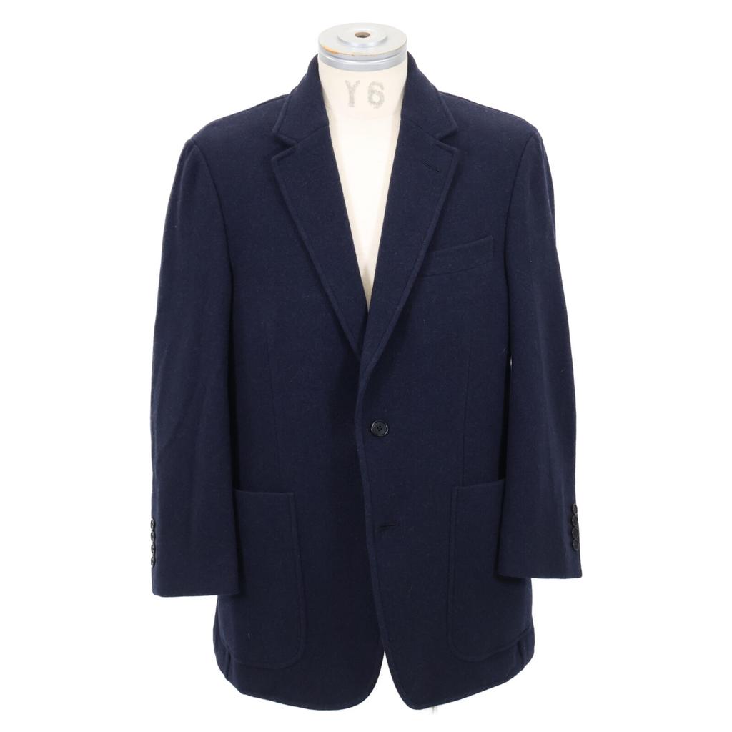 Dunhill [Good Condition/domestic Regular] TRAVEL Cashmere Blend Flannel 2B Tailored Jacket Jacket 52 NavyUsed