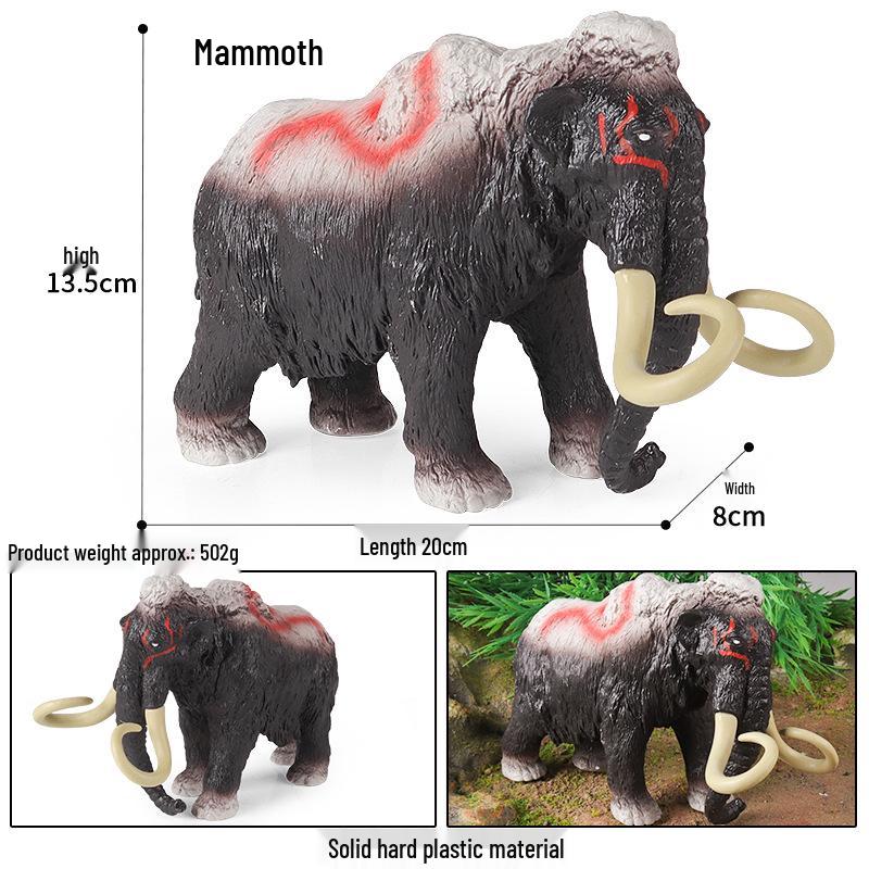 Wildlife Park Elephant Models: Asian, African & Mammoth - Educational Toy for Children's Cognitive Science