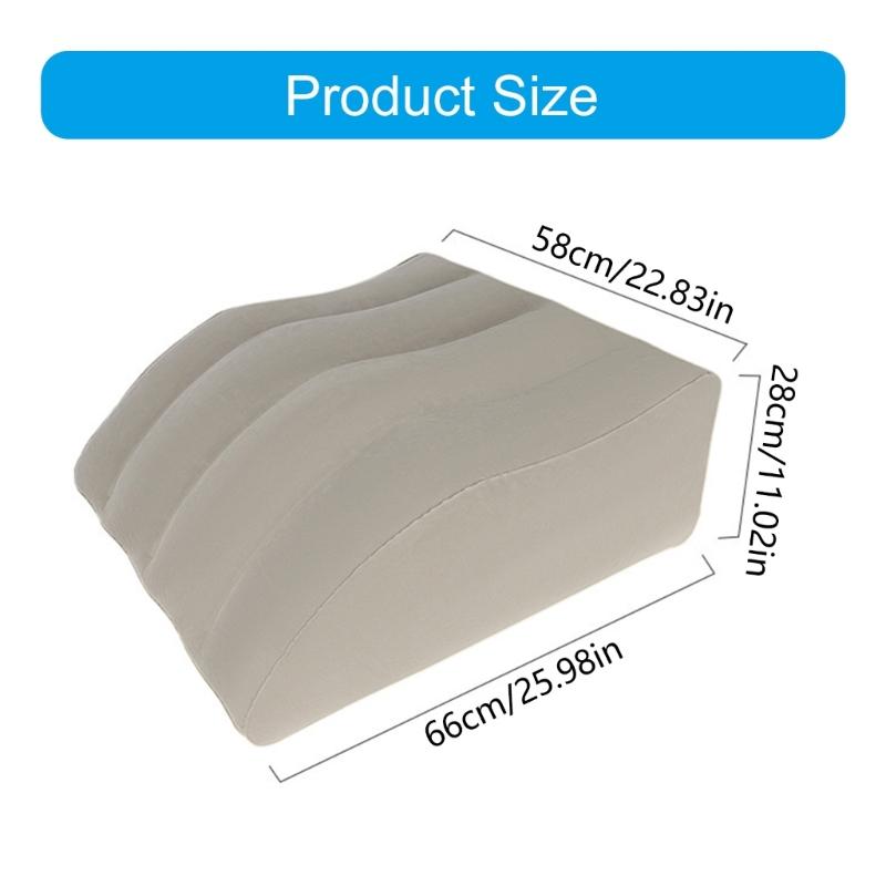 Легкие подушки для подъема ног Надувная клиновидная подушка для облегчения отечности во время путешествий, в офисе, дома