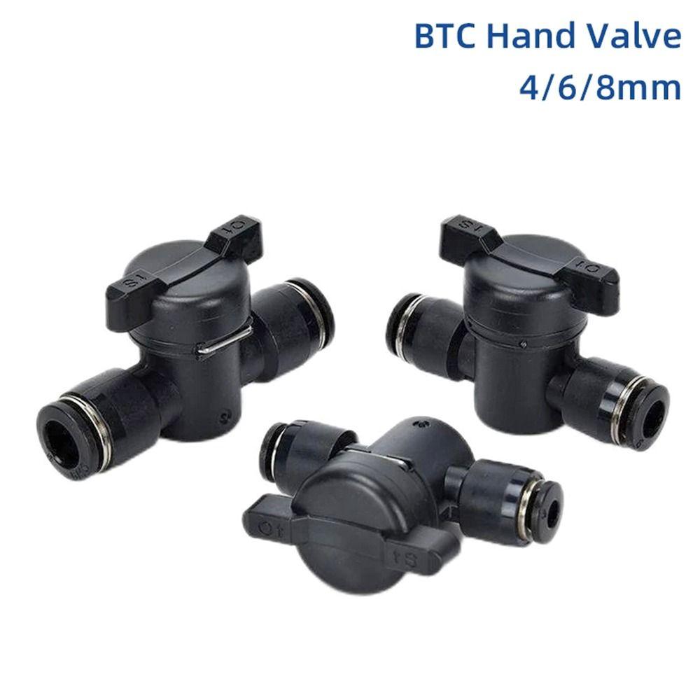 1Pcs 4mm 6mm 8mm Hand Valve Pipe Fitting Manual Ball Valve Durable Pneumatic Valve