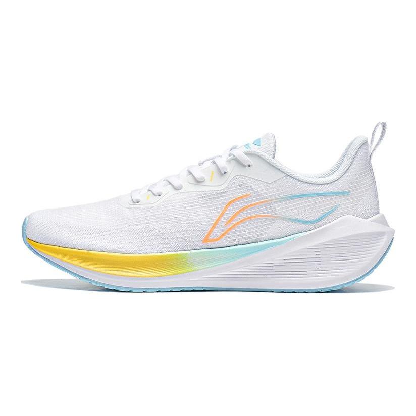 Li Ning Wuyue Ткань Нескользящая, Износостойкая, Легкая Низкие Повседневные Беговые Кроссовки Мужские Белый ARST003-7_20241108160422