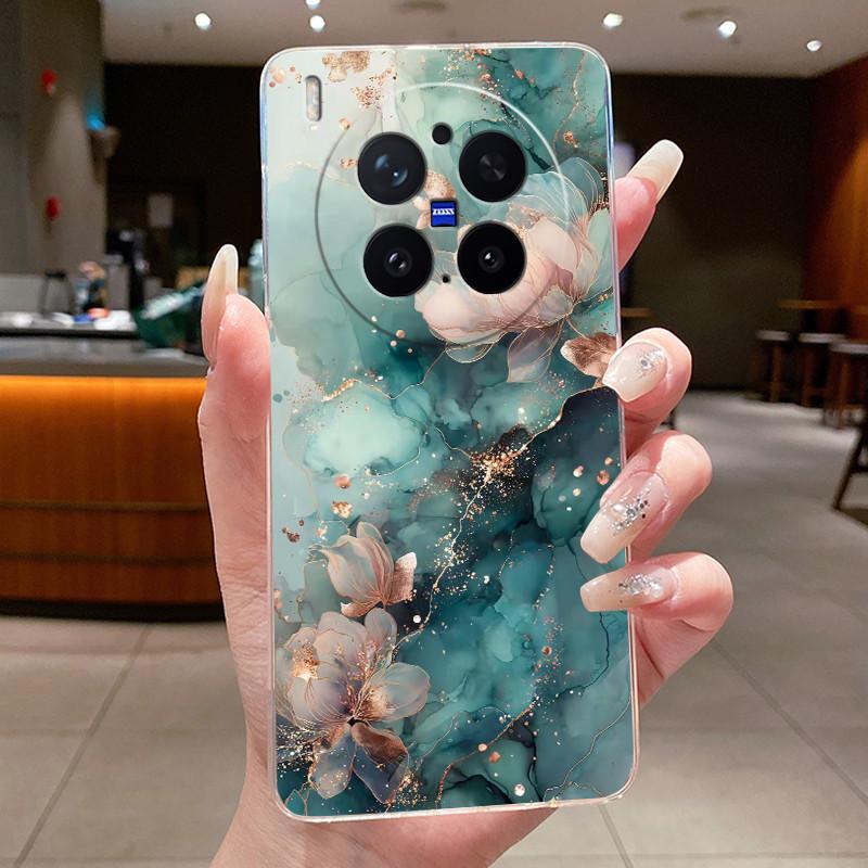 Модный Чехол-Вулкан для Vivo X300 Pro, Прозрачный Мягкий TPU, Защита от Царапин, Чехол для Пары