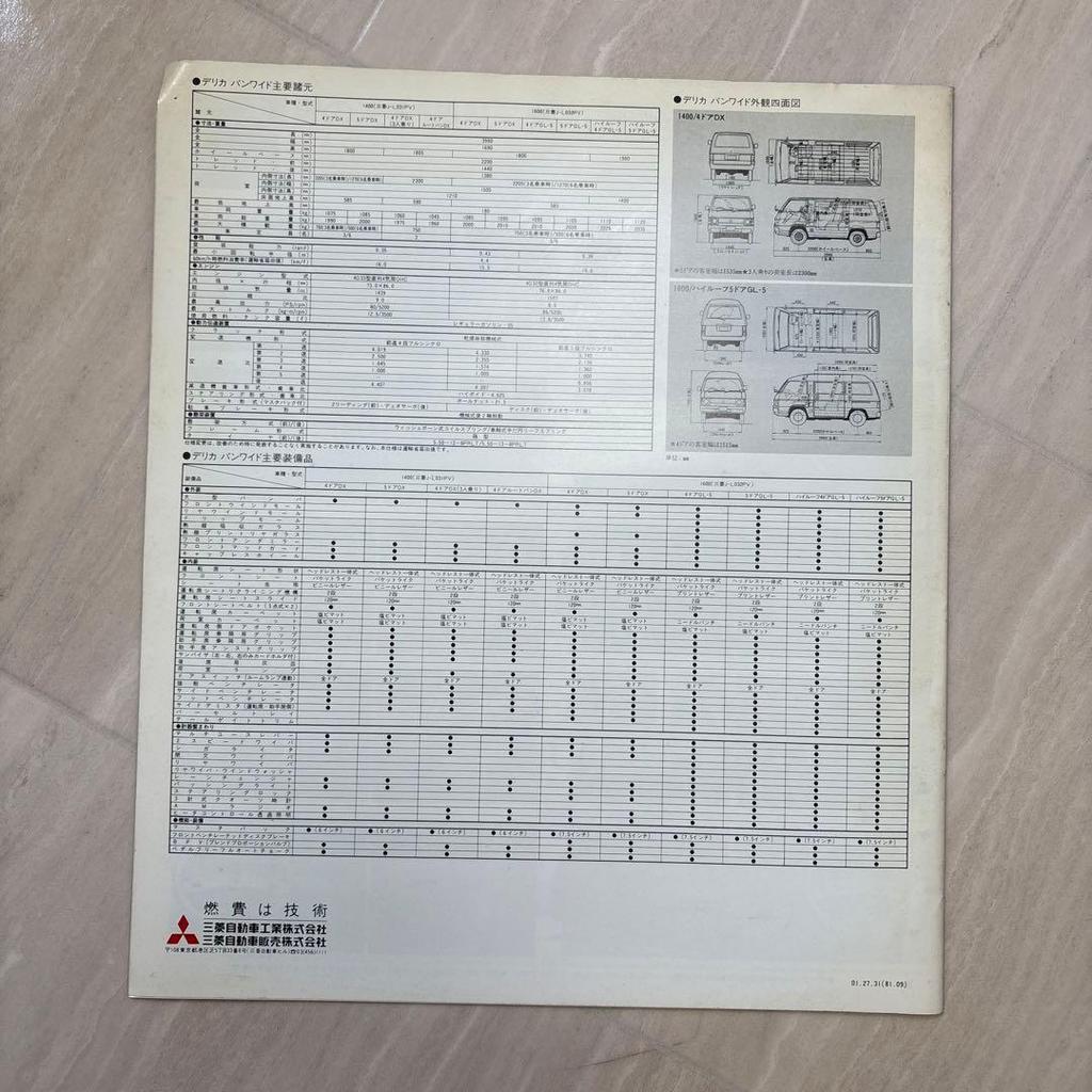 Used Mitsubishi Delica Van Wide Catalog