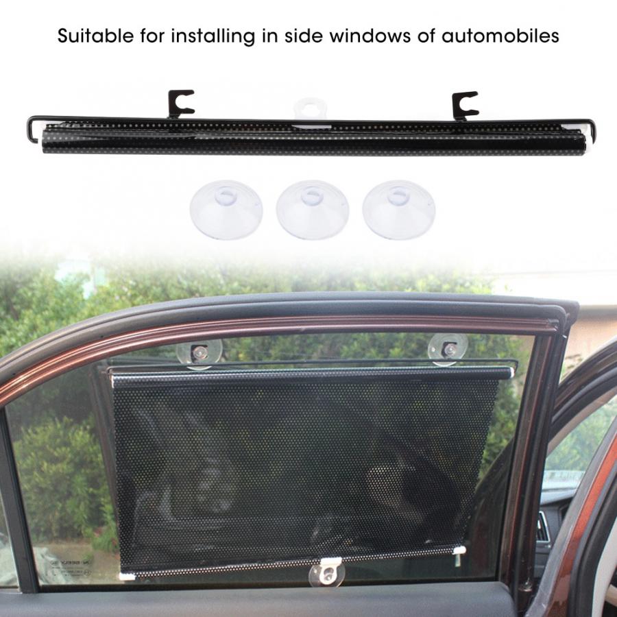 PVC Car Auto Retractable Sunshade Curtain 40*60cm Roll Sun Shade Shield for Side Window Car