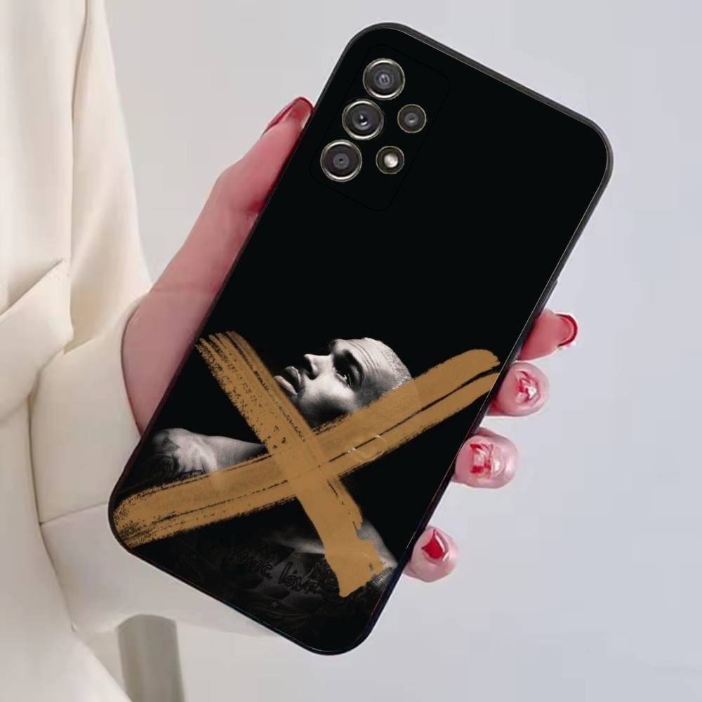 R&B Singer C-Chris Brown Phone Case Black Silicone Soft For Samsung S25,S24,S21,S22,S23,S30,Ultra,S20,Plus,Fe,Lite