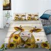 3D Cow Pattern Bedding Set Animal Print Quilt Cover Pillow Case Home Bedding Set AU/EU/US Full Size Single/Double Bed Home Decoration