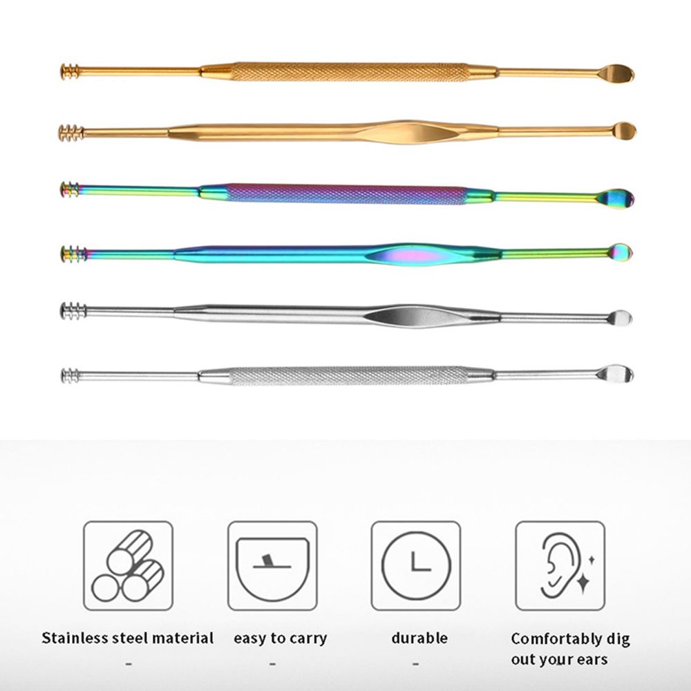 Health care Stainless Steel Beauty Tools Ear Spoon Ear Wax Removal Ear Wax Pickers Ear Curette