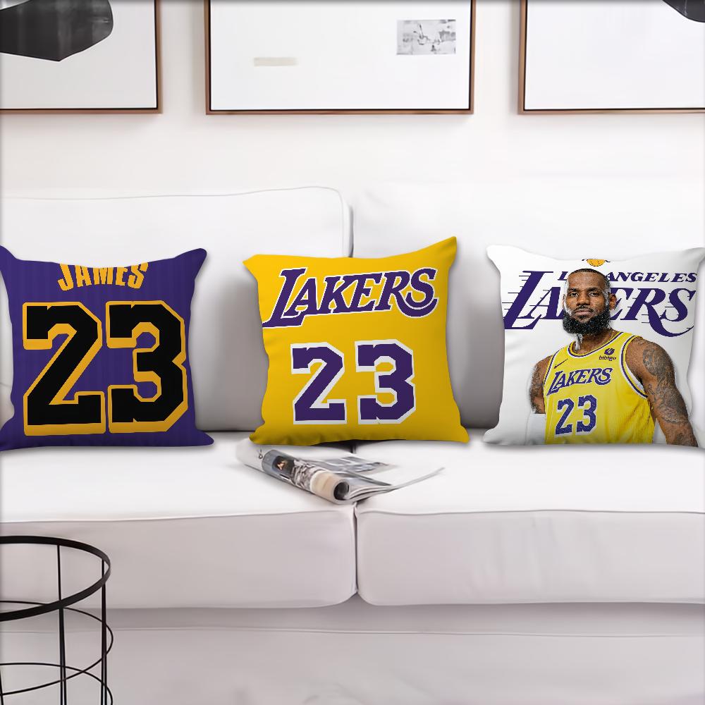 L-LeBron-J-James Basketball cushion cover Pillow Sofa Printing Decoration Room Home Office Coffee Shop Car Nordic Simplicity