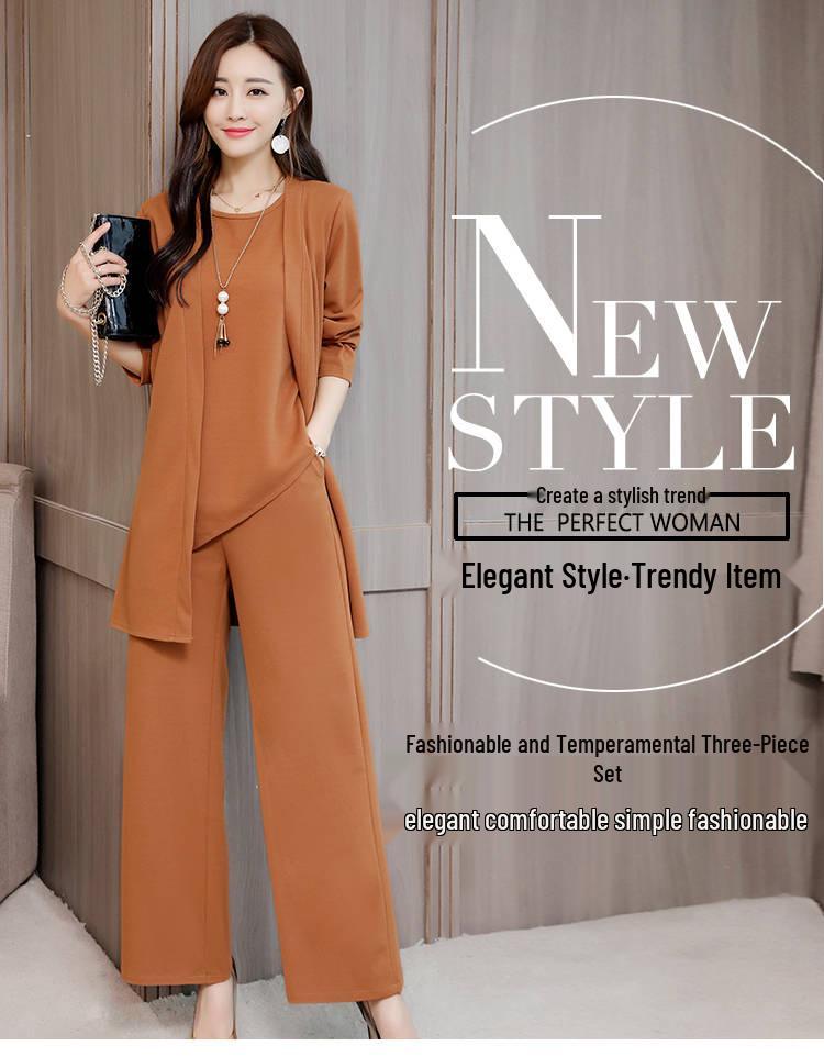 Stylish Plus Size Women's Suit: Loose, Simple, and Age-Reducing Fashion for Spring & Autumn