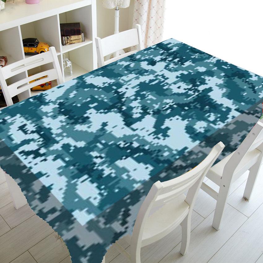 Green Camouflage Camo Pattern Table Cloth Cover Tablecloth for Party Home Decor Military Army Camo Tablecover Kitchen