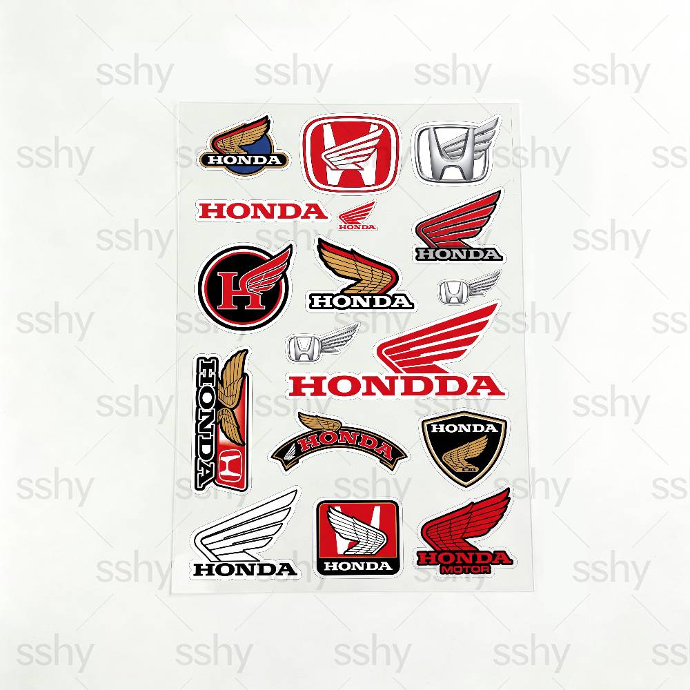 FOR HONDA HRC H WING Reflective Motorcycle Stickers Waterproof Vinyl Decals for Motorbike Helmet Fuel Tank Bike