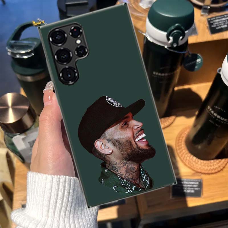 Chris Brown American Rapper Cases Phone Case for Samsung Galaxy S26 Ultra S25 Edge S24 S23 FE S21 Plus S20 S22 S10 Cover TPU Cap