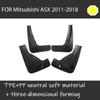 Car Fender For Mitsubishi ASX 2011- Mud Flaps Splash Guards Mud Flap Mudguards AUTO Accessories Mud