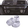 Car Air Condition/Audio Volume Control  Knob Trim Ring Accesories Fit For 1 2 3 3GT 4  X1 F30 F34 F20(With AUTO Button)