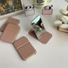 Desktop Makeup Mirror PU Leather Portable Vanity Mirror Foldable Hand Mirror Compact Mirrors Cute Pocket Mirrors For Travel