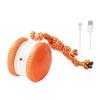 Катающийся Игрушечный Пес 2 Скорости Автоматически Катающийся Игрушка для Питомцев Электрический Интерактивный Игрушечный Пес Мяч с Веревкой для Маленьких Средних Собак Кошек Игра Снятие Скуки