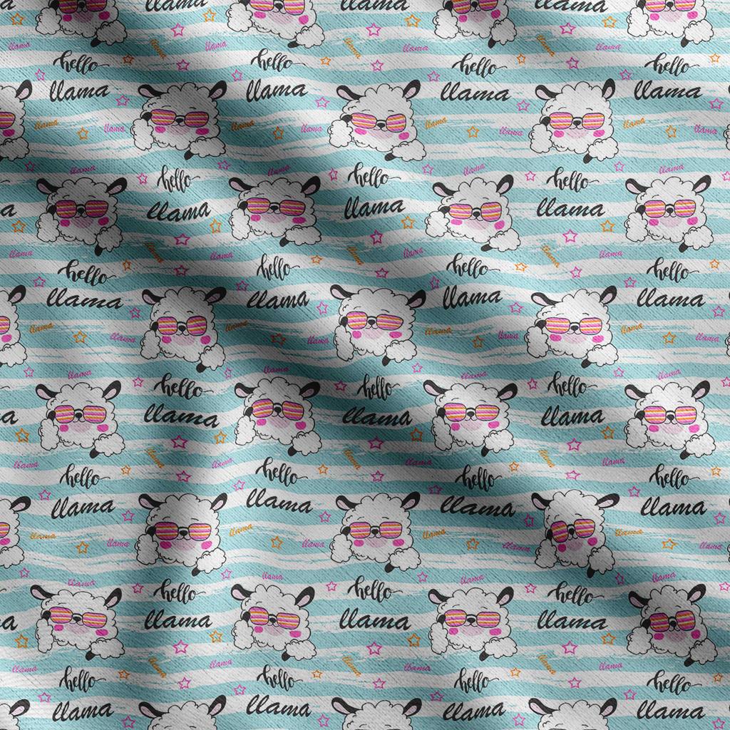 Soimoi Принт ламы альпаки, хлопковый батист, ткань для квилтинга, продаваемая во дворе, ширина 42 дюйма, хлопчатобумажная ткань средней плотности, швейные принадлежности,