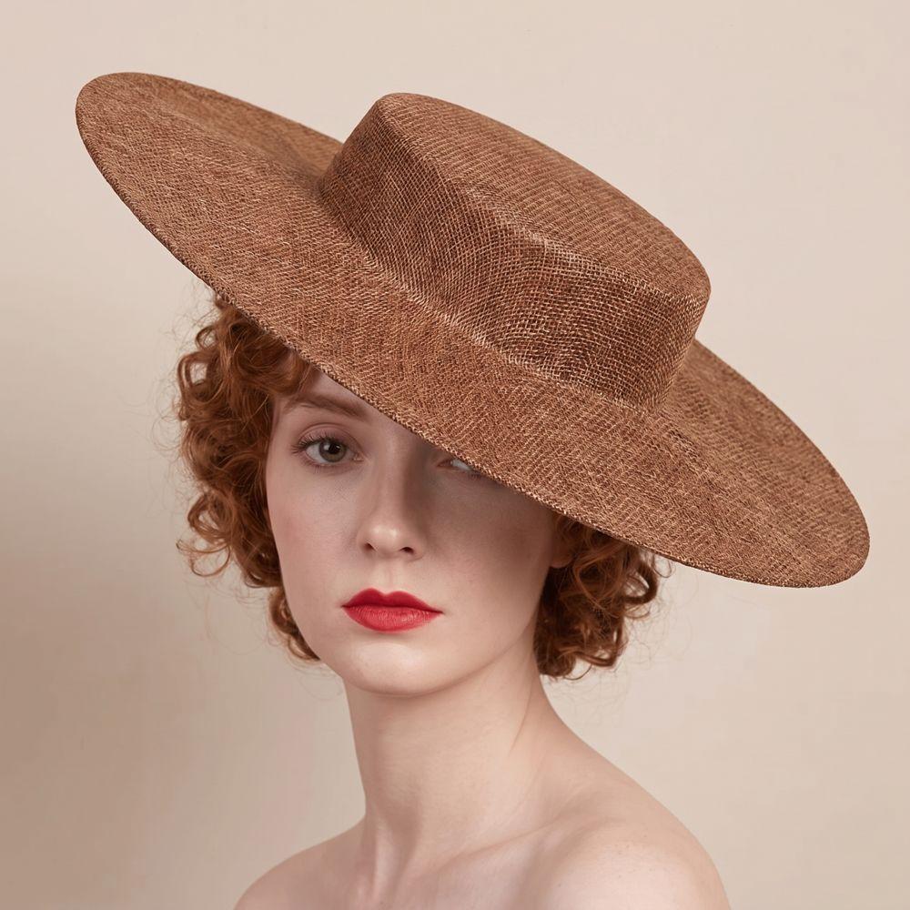 Headpiece Fascinator Base Wide Brim Masquerade Top Hat Elegant Bride Headdress Lady