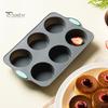 Силиконовая форма для торта, 6/12-гнездная мини-рифленая трубчатая форма, не содержащая бисфенол А, антипригарная форма для выпечки тортов, пищевая силиконовая форма, подарки для пекарей, для мам