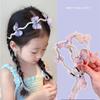 3D движущиеся крылья обруч для волос корейский стиль детская повязка на голову с жемчужинами бабочка лента ободок для волос дети