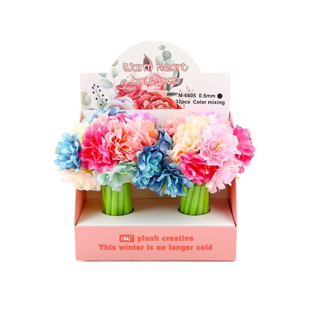 Signing Dancing Flower Pen Simulation Rose Flower Gel Ink Pens  Office School Supplies