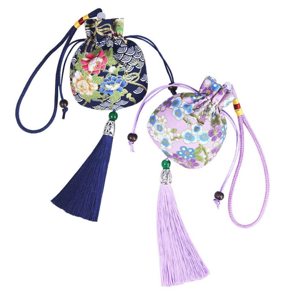 Printing Chinese Style Sachet Hanging Perfume Spice Bag Retro Tassel Small Pouch  Children