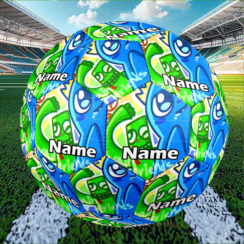 Custom Name Personalized Game Rainbow Friends Print Size 5 Soccer Ball Training & Match Football, for Team, Kicking, Gift for Football