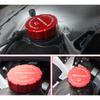 Red Aluminum Outside Water Tank Cap Cover Trim 1PCS For Benz C-Class 2015-
