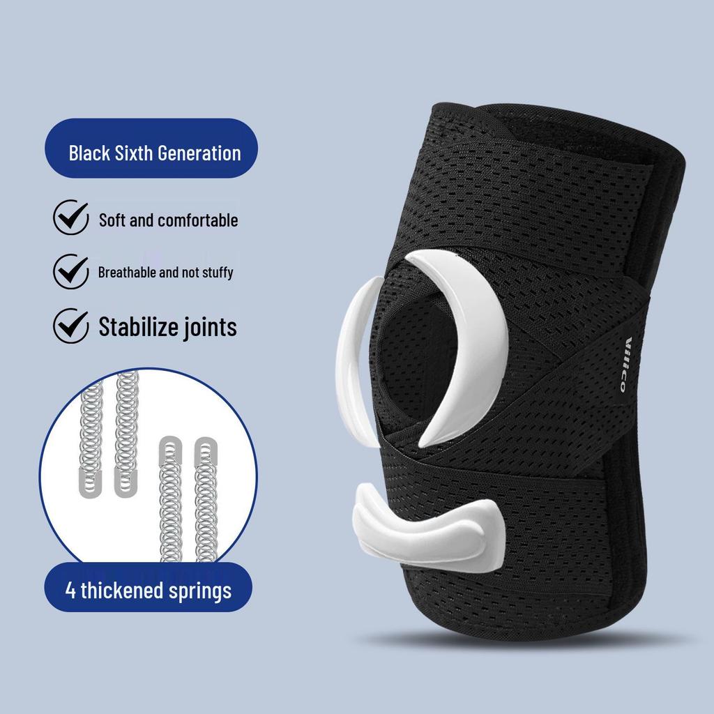 6th Gen Meniscus Knee Brace for Sports: Breathable, Thin Patella Support for Running, Basketball, Hiking