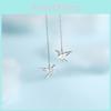 Yixuan Sparkling Diamond Origami Crane Ear Threader 2023 New Korean Style Long Earrings For Women
