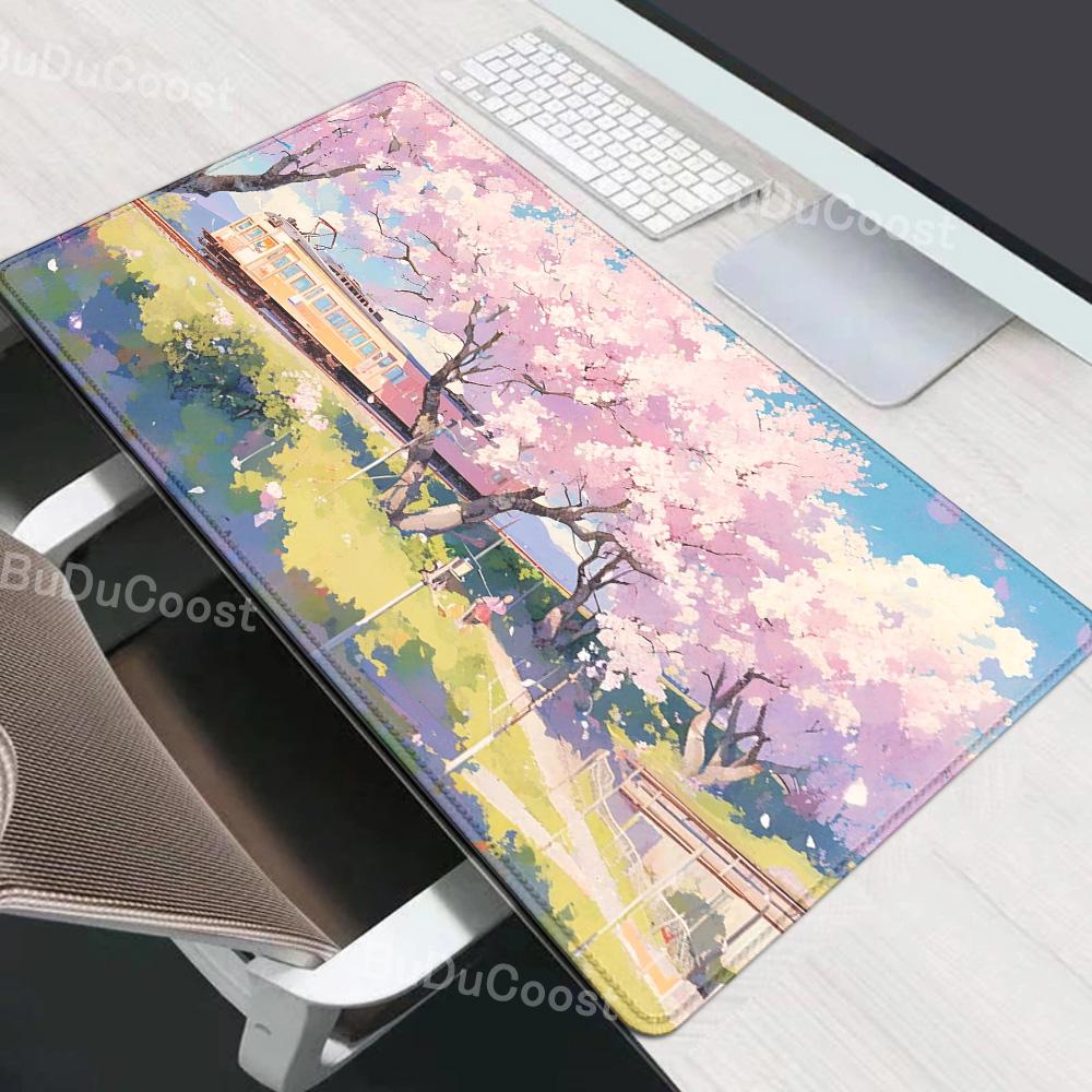 mouse pad Gaming Sakura Japanese Cherry Blossom XL Home New HD mousepad XXL Keyboard Pad Non-Slip Office Carpet Laptop Mice Pad