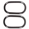 2pcs Carbon Fiber Style Interior Door Handle Bezel Trim Replacement for Smart Fortwo C453 A453 W453