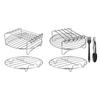 Air Fryer Grill Holder for Oven Stainless Non-stick Dehydrator Roasting Crisping Basket Suitable for Fries Bacon Chicken