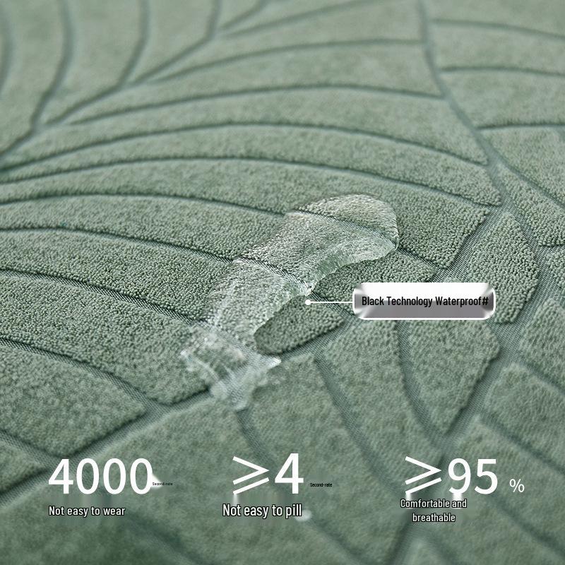 Водонепроницаемый жаккардовый чехол на диван с бархатистой текстурой - Всеобъемлющий, Тисненый пылезащитный чехол