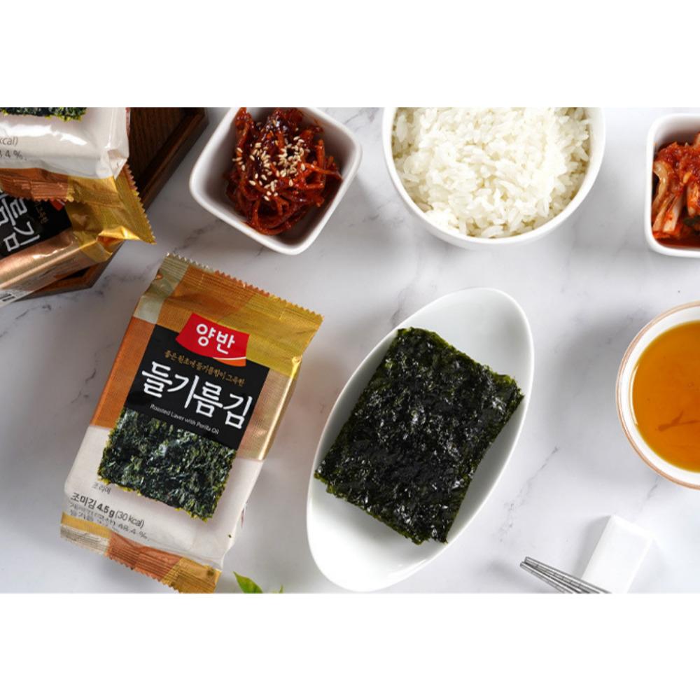 [Dongwon] YangBan Korean Perilla масло морских водорослей 4,5 г x 10 упаковок