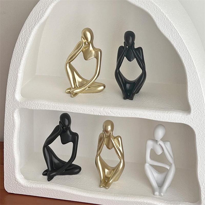 3 стиля абстрактные силиконовые формы в форме мыслителя для изготовления бетонных изделий из смолы своими руками