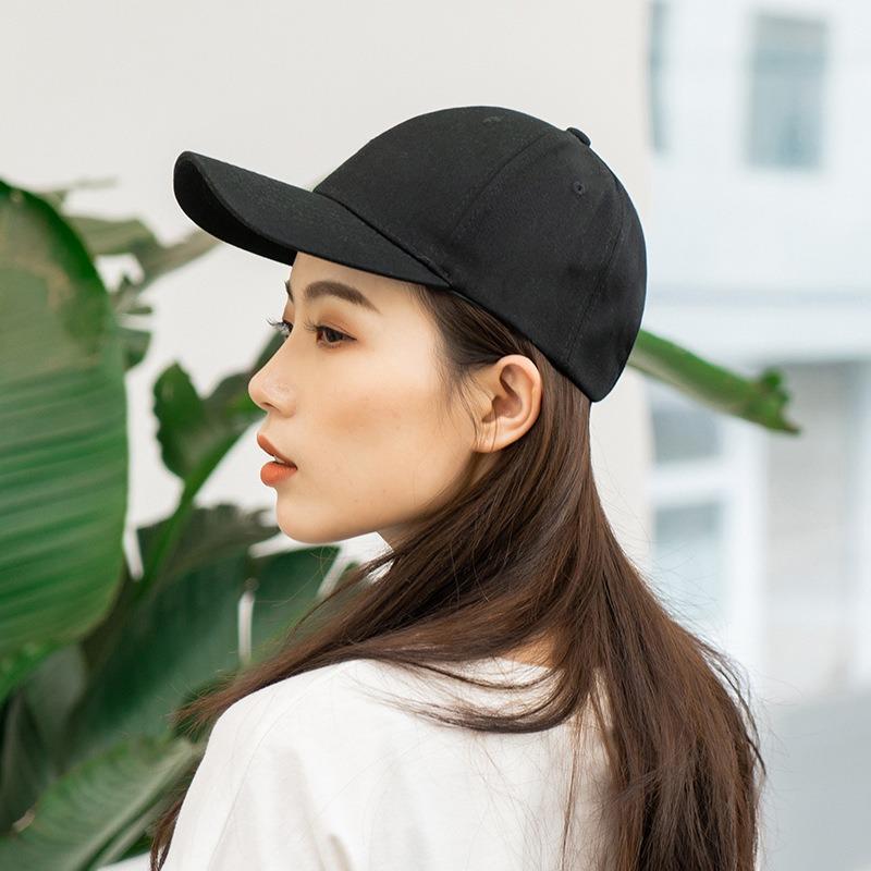 Hat Men's Trendy Cap Men's Autumn and Winter Black Trendy Brand Women's Visor Versatile Winter Baseball Cap