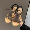 2024 Women's Sandals Women Fashion Casual Roman Shoes Summer New Designer Platform Sandal  Female Solid Color Crystal Sandalias