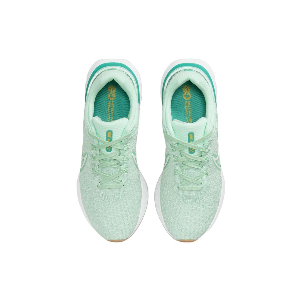 Nike React Infinity Run Flyknit 3 Mint Foam Женские кроссовки Зеленая эмаль-зеленый Нептун-зеленый DD3024-301
