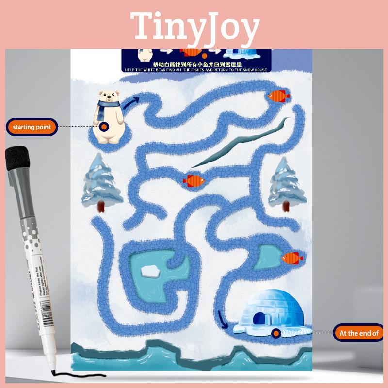 Puzzle Maze Book For Focus Training Paper Toy Logic Brain Games For Kids And Adults