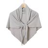 Solid Color Cotton Triangle Scarf Muslim Hijab Shawls Woman Soft Wraps Lady Fashion Causal Turban Islamic Jersey Headband