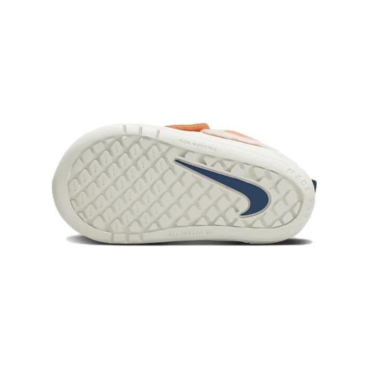 Nike Pico 5 Коровья кожа Лил Устойчивые к истиранию Устойчивые к истиранию Низкие Спортивные Повседневные Кроссовки Белый Оранжевый DQ8371-800