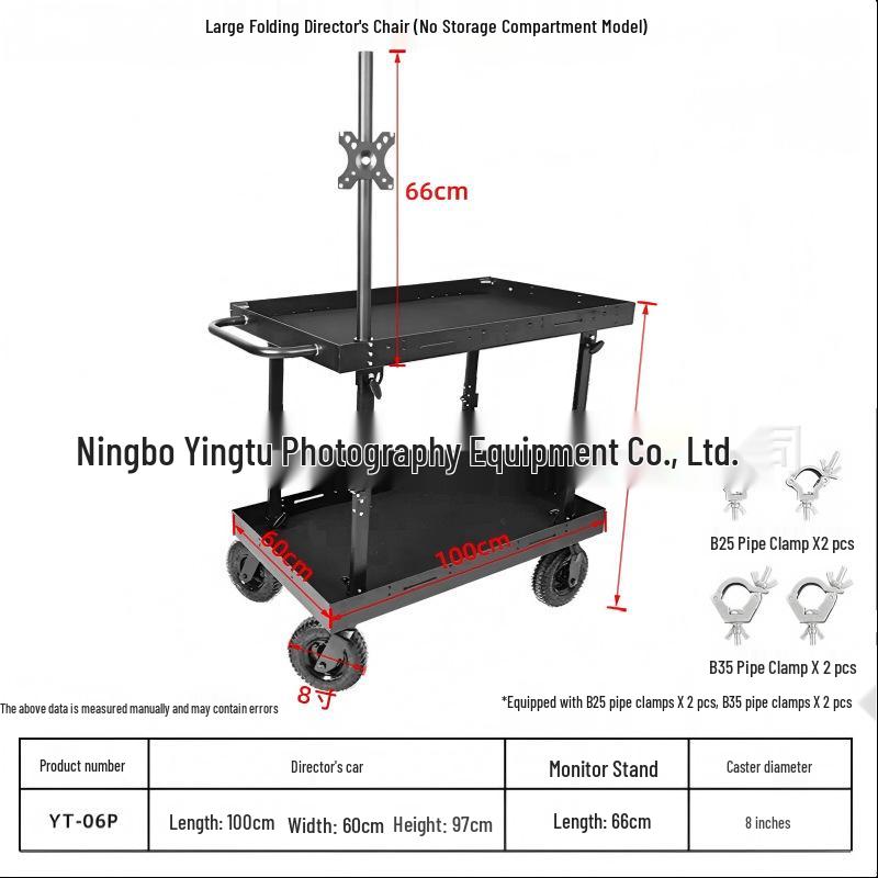 Director's Folding Tool Cart: Studio Shooting Hand Truck & Workbench