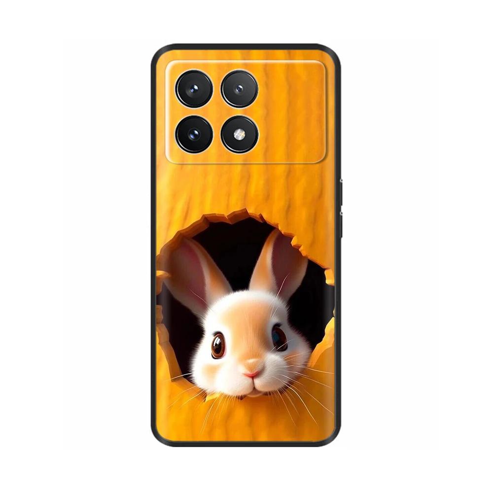 Для Xiaomi Poco F6 Pro Чехол Крышка Для Xiaomi Poco F6 Pro 5G Чехол для телефона Крутой Милый Мягкий Гладкий Жидкий Силикон Fundas Ракушки
