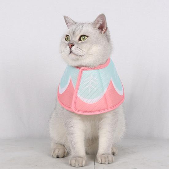 Pet Collar Adjustable Soft Cat Recovery Collar Comfortable Breathable Pet Cone Collar for Post-Surgery