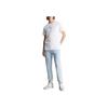 Calvin Klein Two-Tone Letter Print Plain Knit Crew Neck Short Sleeve T-Shirt Men Tops Bright-White J30J325352-YAF