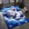 1PC In The Novel Sleeping In The Clouds Print Carpet for Bedroom Living Room Bedside Sofa Floor Mat Modern Home Decor Area Rug