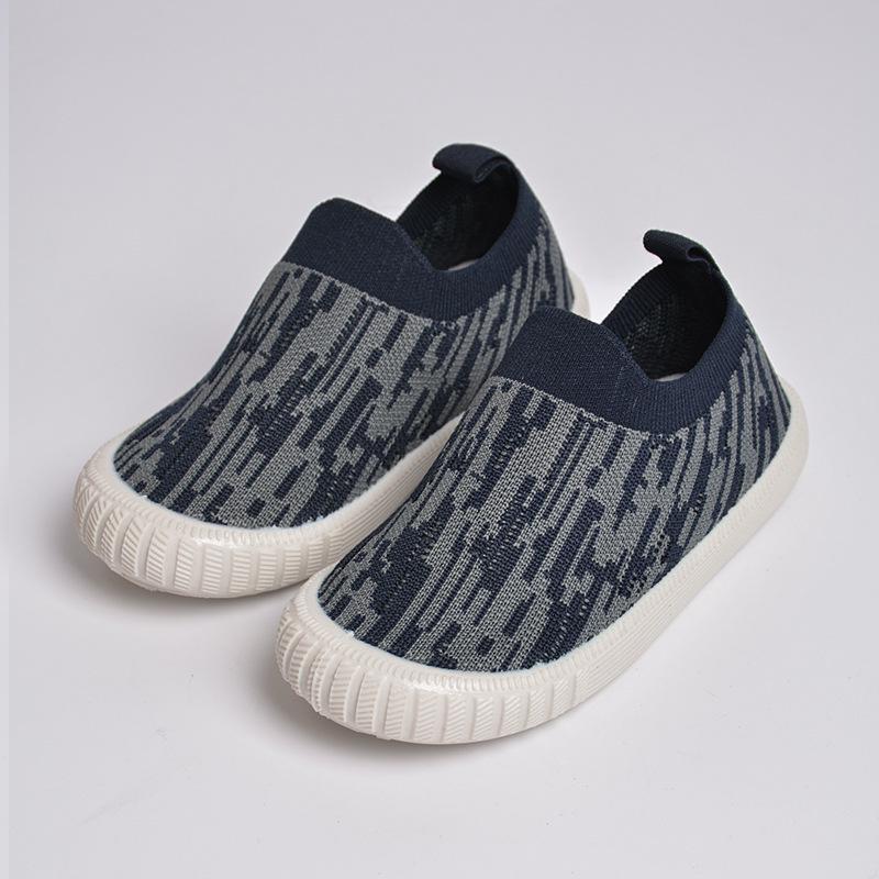 Весенне-Летние Детские Слипоны из Сетчатого Flyknit - Повседневные Унисекс с Мягкой Подошвой из ТПР
