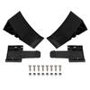 2PCS Black Wheel Chocks with Mounting Bracket HDPE Anti Slip RV Tire Blocks for Boat Trailers Truck