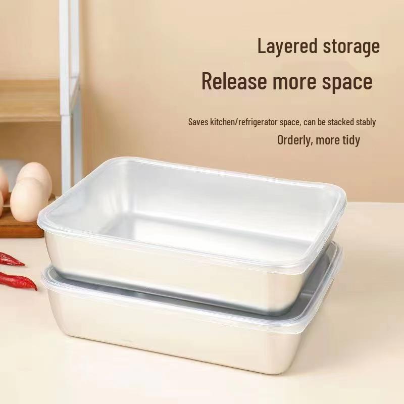 Квадратная пластина из нержавеющей стали: Многофункциональное полотенце, Контейнер для приготовления и сохранения свежести продуктов